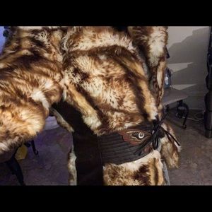 COPY - Miss Sixty coat Faux fur/ pleather brown